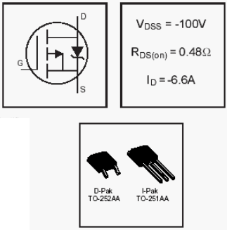 IRFR9120N, HEXFET Power MOSFETs Discrete P-Channel